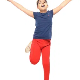 YK Girls Pack of 2 Cotton Churidar Length Leggings image 4