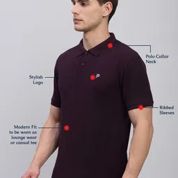 LUX PARKER Pack Of 2 Combed Cotton Polo Collar T-shirts image 5