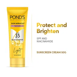 Ponds Set of 2 Sun Miracle SPF 35 PA+++ Light Sunscreen with Niacinamide - 50 g each image 3