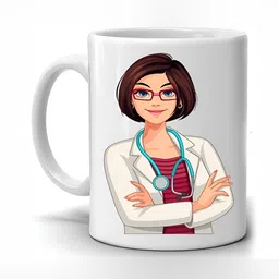 Mr UVD White & Red Graphic Printed Ceramic Matte Mug 350 ml-picture-24