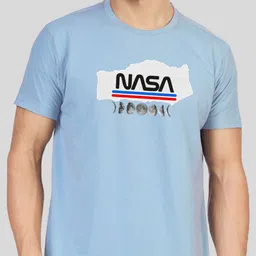 Greylongg Men Typography Printed Applique T-shirt image 2