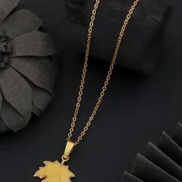 Birado Jewellery Set Of 2 Stainless Steel Gold-Plated Artificial Beaded Necklace image 5