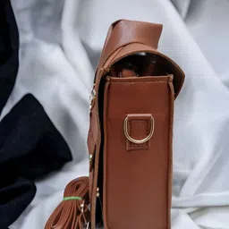 ROYAL CHAALS Women Textured Structured Sling Bag image 2