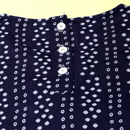 KiddoPanti Girls Bandhani Printed Bandhani Fusion A-Line Kurta image 3