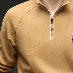 StyleCast x Revolte Men High Neck Raw Edge T-shirt image 2