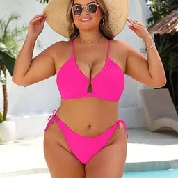 SARTHAKHUB Shoulder Straps Swim Bikini Set image 2