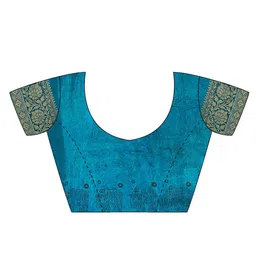 KALINI Kalamkari Printed Sungudi Saree image 4