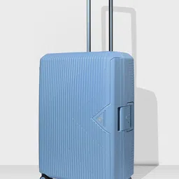 CARLTON Unisex Blue Locke Check-in Medium Hard-Sided Trolley Bag with 8-wheels - 67.5cm image 2