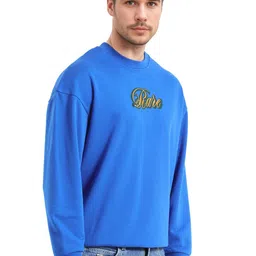 RARE RABBIT Men Printed Cotton Pullover Sweatshirt image 3