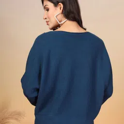 R.Code by The Roadster Life Co. Boat Neck Woollen Pullover Sweaters image 5