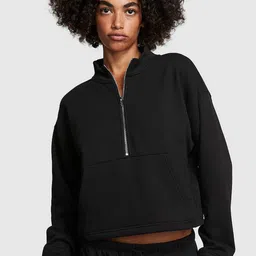 Victoria's Secret Women Mock Collar Pure Cotton Sweatshirt-image-94