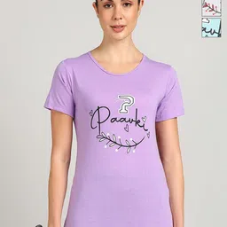 PAAVKI Pack Of 3 Typography Printed Cotton T-shirts-picture-35