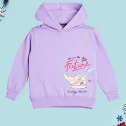 NUSYL Girls Printed Hooded Sweatshirt-picture-40