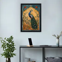 Giftii Blue & Green Printed Wooden Framed Wall Paintings-image-35