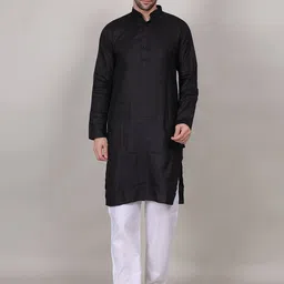 4u Fashion Men Solid Daily Cotton Straight Kurta-picture-27