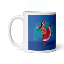 Mr UVD White & Blue Graphic Printed Ceramic Matte Mugs-picture-21