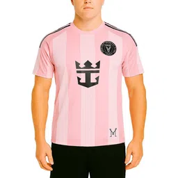 dostitch Men Lionel Messi Striped Monochrome Dri-FIT T-shirt-picture-12