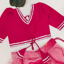 BAESD Girls Ombre Dyed Lehenga With Blouse image 3