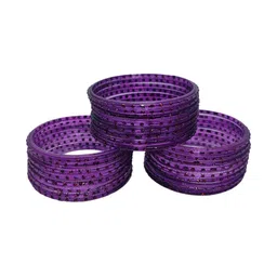 zsp Purple Glass Artificial Stones Bangle-picture-17