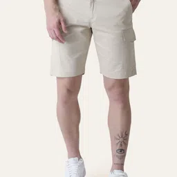 PERCH Men Regular Fit Mid-Rise Knee Length Shorts-picture-12