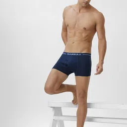 Ramraj Pack Of 4 Cotton Short Trunks VINTRK_CYGWBLNY-4P image 4