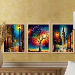 walllane Modern Wall Art With Frame Home Decor Wall Painting For Living Room Office Bedroom image 3