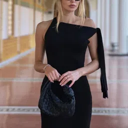 KPOP One Shoulder Bodycon Maxi Dress image 5