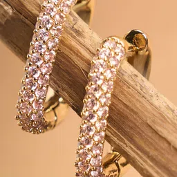 Forever Glam by Pantaloons Geometric Hoop Earrings-picture-22