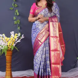 amirat Woven Design Zari Pure Silk Kanjeevaram Saree-picture-10