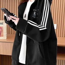 JC Mode Women Colourblocked Knitted Jacket image 3