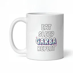 Mr UVD White & Black Typography Printed Ceramic Glossy Cups- 350 ml image 3