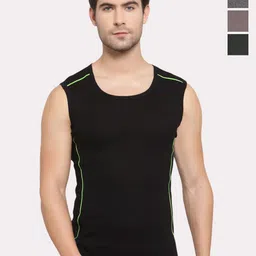 Sporto by Macho Men Pack Of 4 Round Neck Innerwear Gym Vest-picture-32