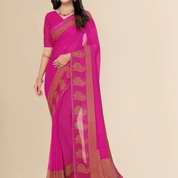 Moda Rapido Ethnic Motifs Printed Saree With Unstiched Blouse Piece-picture-13