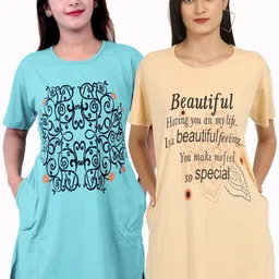 DDASPRATION Women Printed Pockets T-shirt-picture-22