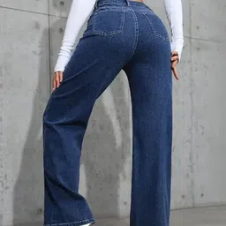 A1TUFF Women Jean Relaxed Fit High-Rise Stretchable Jeans image 2