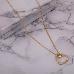 Boghra Sales Set Of 3 Gold-Plated Brass Cubic Zirconia Chain image 2