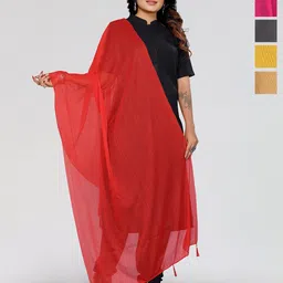 Moda Rapido Selection of 5 Striped Woven Design Dupatta-image-69