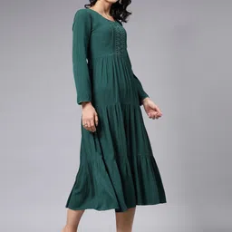 aayu Layered A-Line Midi Dress image 3