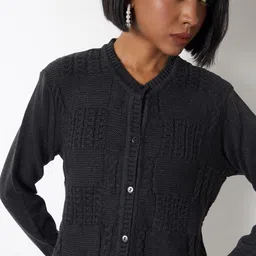 max Women Self Design Core V-Neck Sweater-image-61