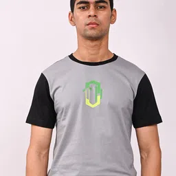 THREADS OF HARMAN Colourblocked Cotton T-shirt-picture-14