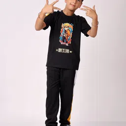 FITIN OUTFIT Boys Printed T-shirt with Trousers image 3