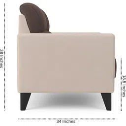 Westido Brown 3-Seater Sofa image 3