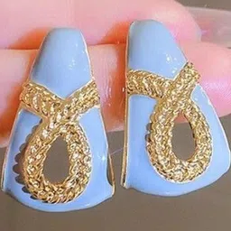 AKISON JEWELS Gold-Plated Alloy Drop Earrings-picture-36