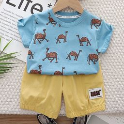 StyleCast x Revolte Boys Printed Round Neck T-Shirt With Shorts-picture-30