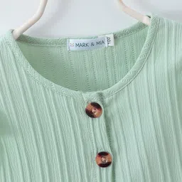 Mark & Mia Girls Striped Round Neck Top With Shorts image 3