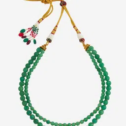 Kushal's Fashion Jewellery Copper Gold-Plated Antique Necklace image 3