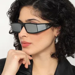 PELLE LUXUR Unisex UV Protected Lens Rectangle Sunglasses PLSG9010-picture-33