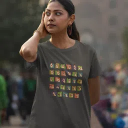 The Mad Riyazi Unisex Printed Applique T-shirt-picture-25