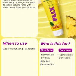 PLIX THE PLANT FIX Set Of 2 5% Pineapple Foaming Face Wash &2% Alpha Arbutin Serum image 4