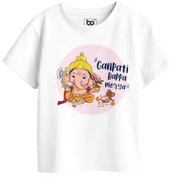 BonOrganik Girls Graphic Printed Round Neck Cotton T-shirt-image-31